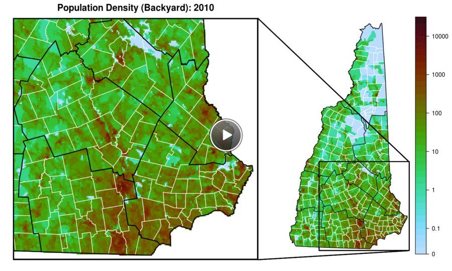 Population Map for Backyard Amenities Trends