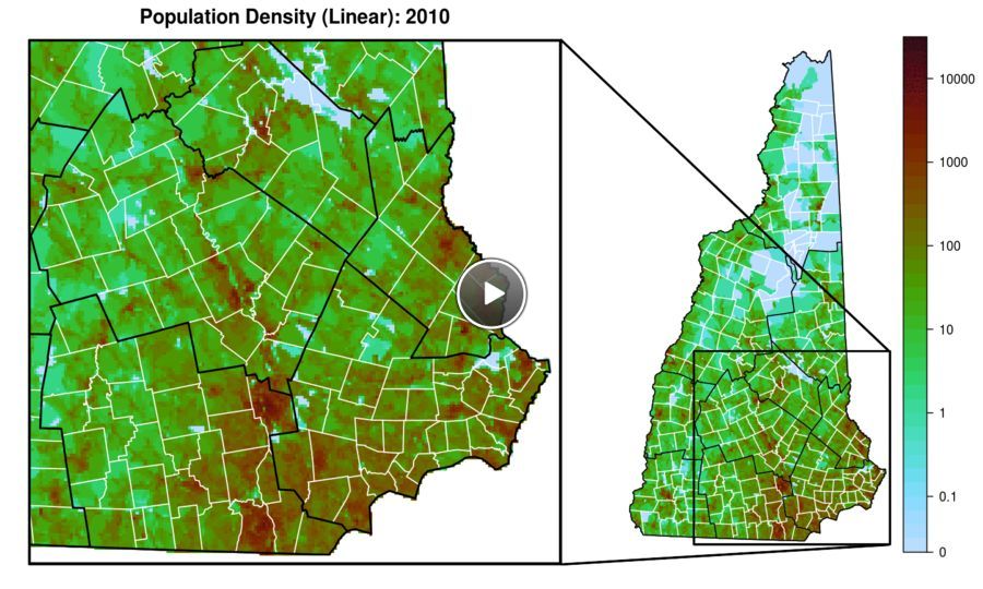 Population Map for Linear Trends
